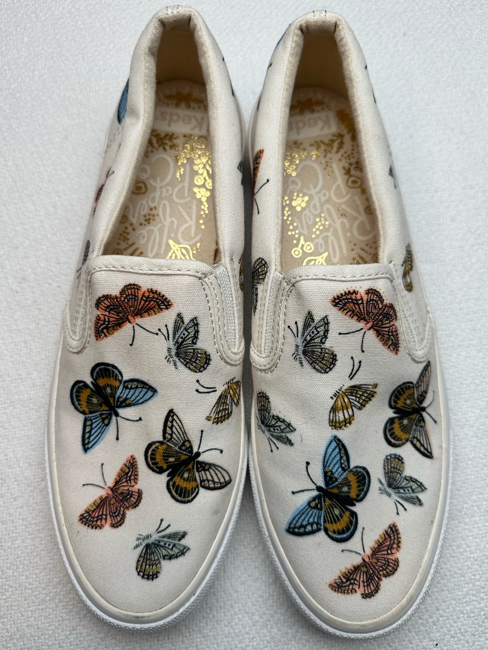 Keds x Rifle Paper Co butterfly shoes 7.5